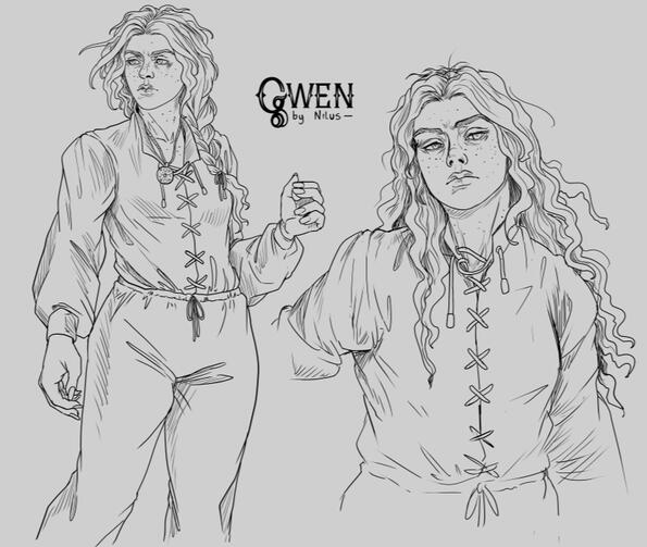 "Gwen's concept art".